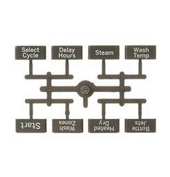 [RPW1023214] GE Dishwasher Button &amp; Graphics Assembly WD09X20249